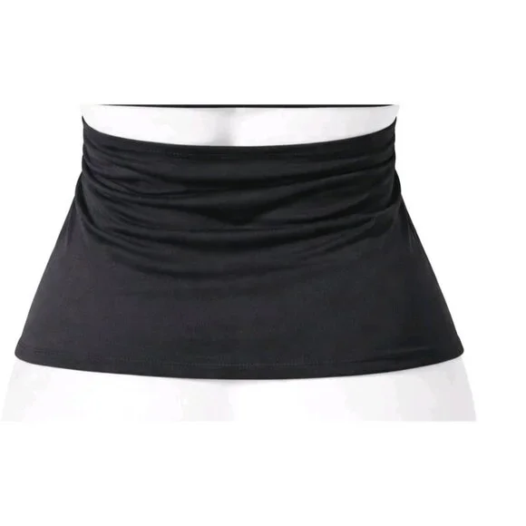 BLENCA Halter Cowl Neck Open Back Stretch Top Black Size L - Picture 5 of 5